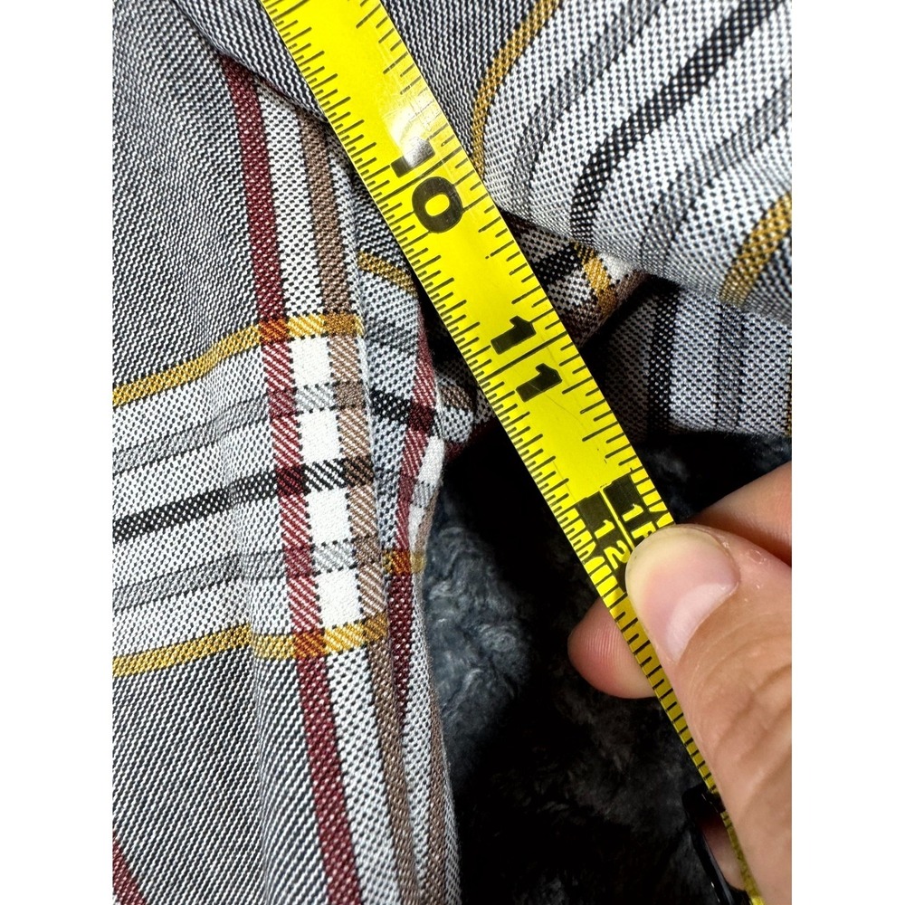 J Crew Cropped Pants Womens 4 Gray‎ Plaid Stretch Slash Pockets Casual Work - Picture 6 of 9